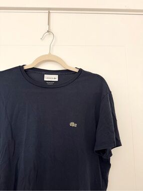 Lacoste Men’s Navy Cotton T-Shirt